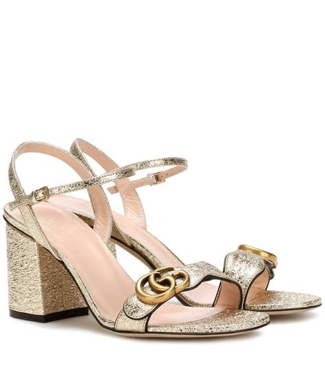 gucci sandals silver|Gucci gold heeled sandals.